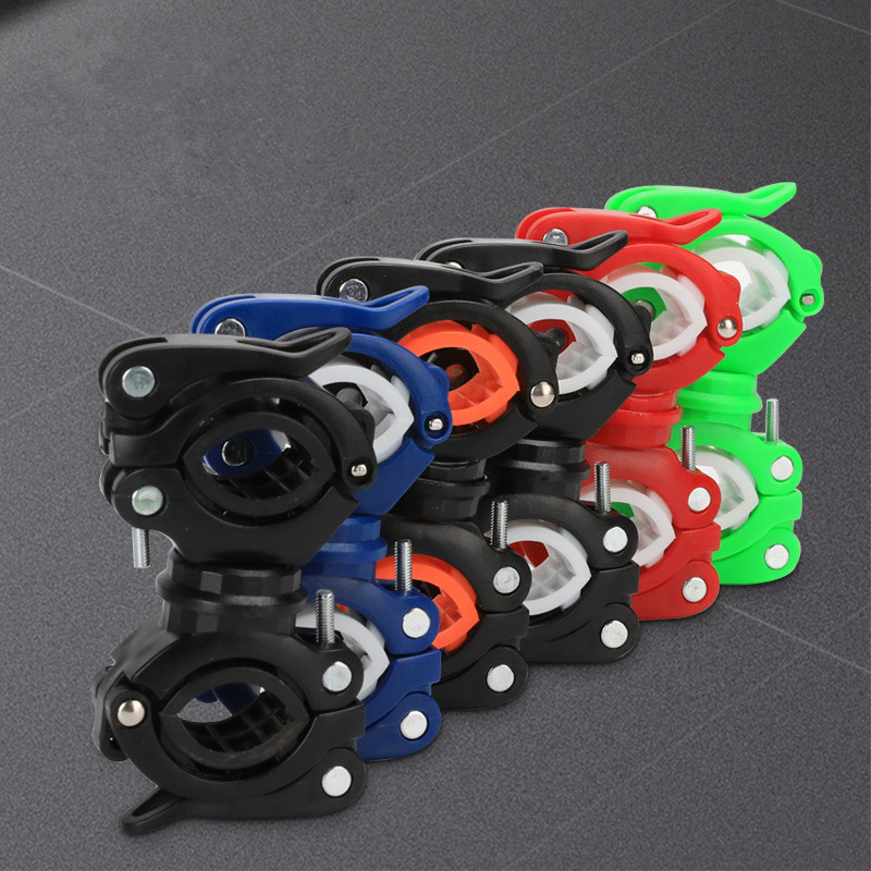360 Swivel Bicycle Cycle Bike Front Mount LED Headlight Holder Clip Rubber for 18-38mm Diameter Flashlight new Hunting Shooting Gun Accessories