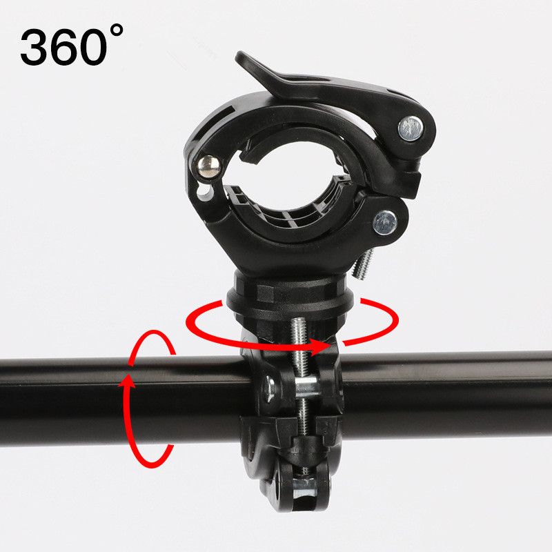 360 Swivel Bicycle Cycle Bike Front Mount LED Headlight Holder Clip Rubber for 18-38mm Diameter Flashlight new Hunting Shooting Gun Accessories