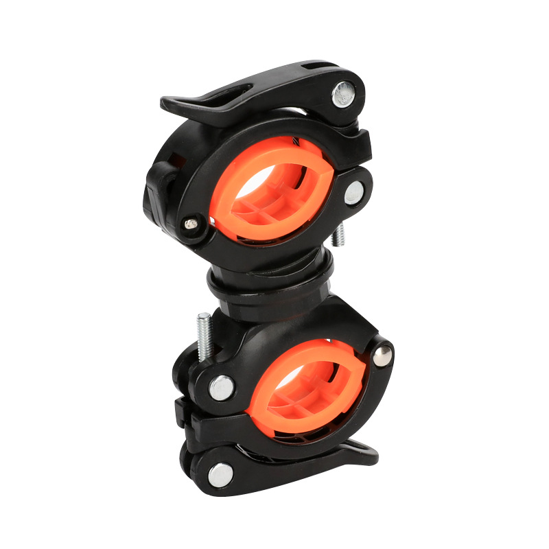 【Clearance】Bike Flashlight Holder – 360° Adjustable Rubber Mount for 18–38mm Lights