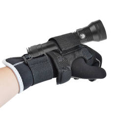 FC-260 KEEP DIVING Flashlight Case Dedicated Diving Wrist Cover Small Straight Arm Wrist Flashlight Cloth Diving Lighting Accessories Patrol Camping Mountain