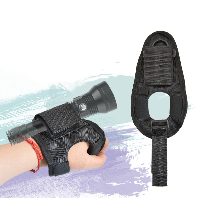 FC-260 KEEP DIVING Flashlight Case Dedicated Diving Wrist Cover Small Straight Arm Wrist Flashlight Cloth Diving Lighting Accessories Patrol Camping Mountain