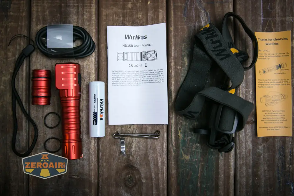 Wurkkos HD15R Dual LEDs Headlamp, Angle Flashlight with Red Beam Mode ...