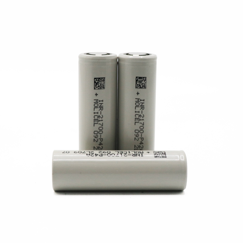 Molicel 21700 Lithium Liion Battery Molicel P42A 3.7V 45A 4200MAH INR21700-P42A Rechargeable 21700 Battery