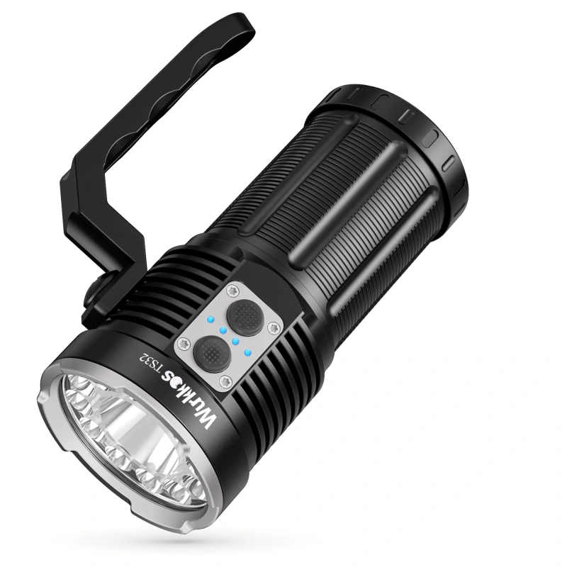 Wurkkos TS32 USB C Rechargeable 21700 Flashlight Powerful 12*Cree XPL2/LH351D + 1* Luminus SFT40 LED 15000lm with Dual switch and power indicator