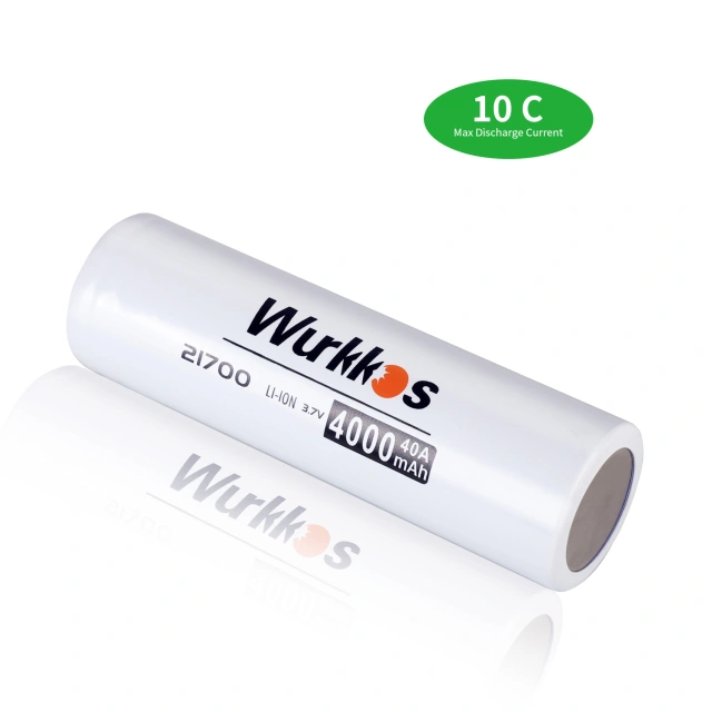 Wurkkos 4000mah High Drain 21700 Battery 10C Discharge 40A