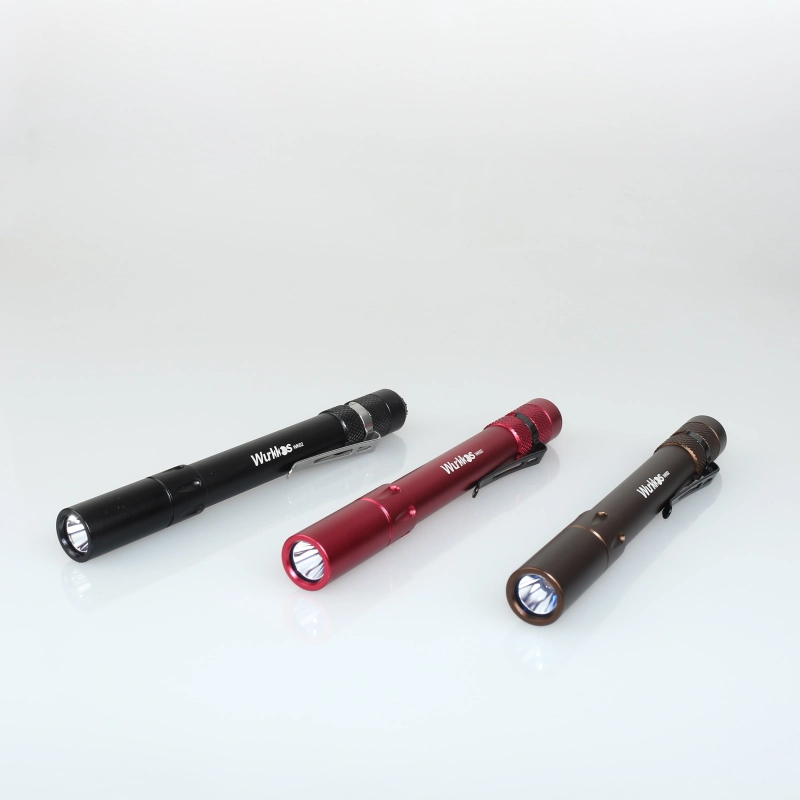 【Clearance】Wurkkos WK01/WK02 Penlight AAA/2*AAA Mini Flashlight 150lm/300lm SST20 4000K 6000K LED Flashlight Black/Brown/Red(Deal)