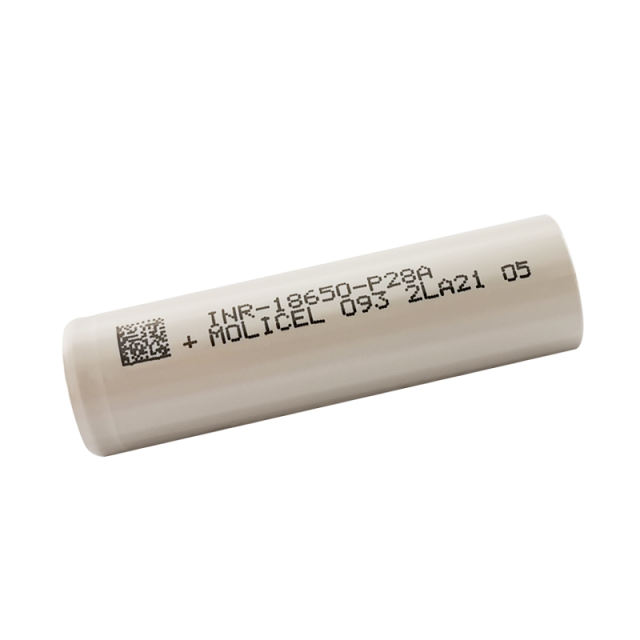 Molicel 18650 Lithium Liion Battery 3.6V Molicel P28A 2800mAh 25A INR186500-P28A Rechargeable 18650 Flashlight Battery