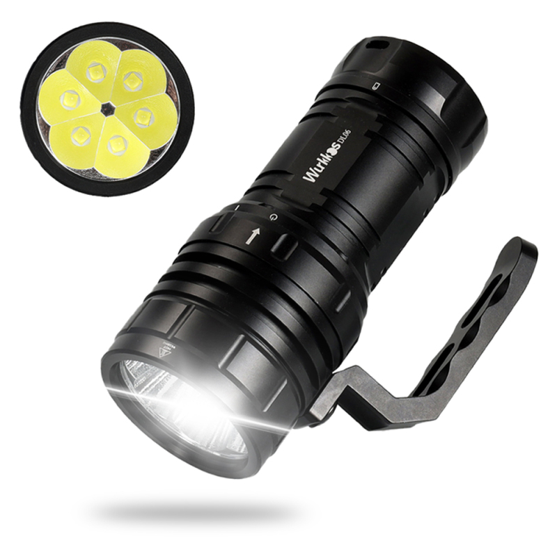 Wurkkos DL06 USB C Rechargeable Powerful 15000lm Dive Light 6* XHP50.2 21700 Super Bright Flashlight