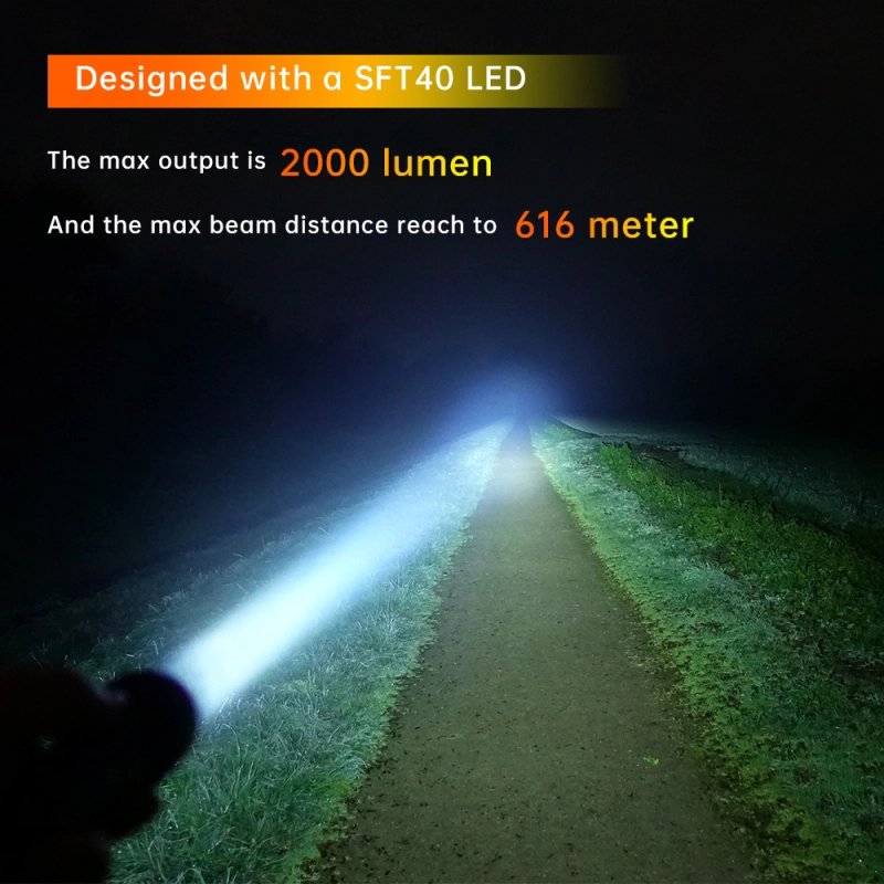 Wurkkos TS11 2000LM Powerful Rechargeable EDC Flashlight SFT40 with RGB Auxiliary And Switch, Anduril 2.0, IP68
