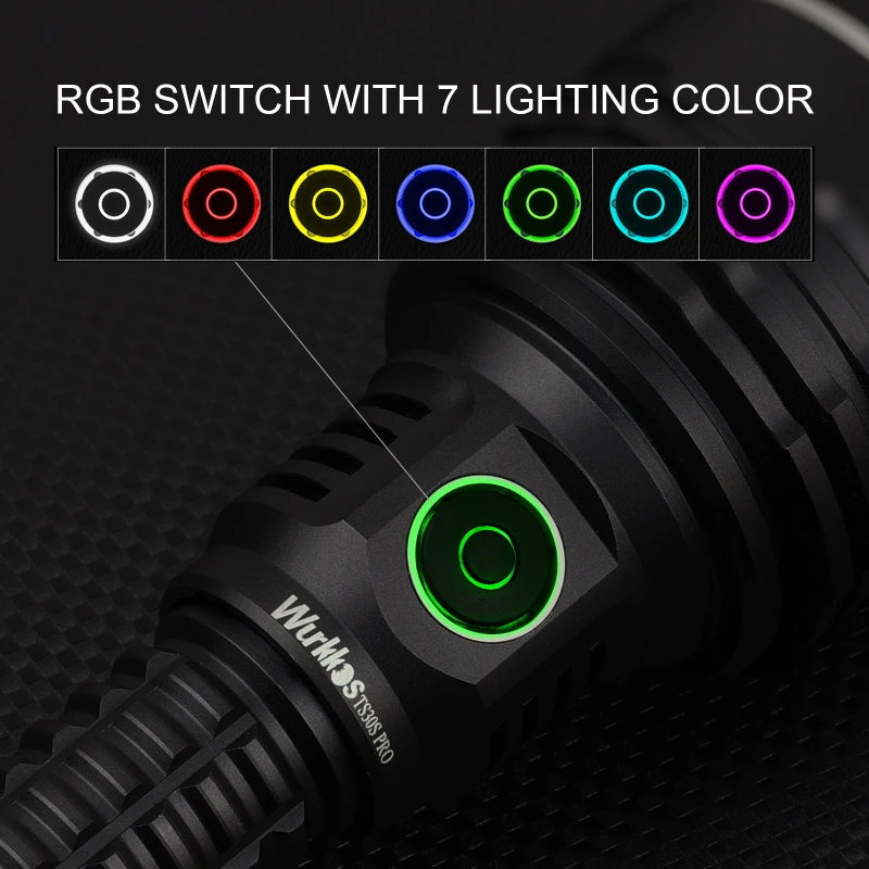 New Release Wurkkos TS30S PRO USB C Rechargeable 21700 Flashlight Powerful SBT90.2 LED BLF Anduril 2.0