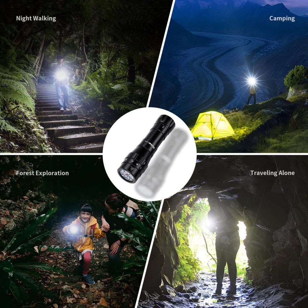 [Clearance] Wurkkos WK40 RGBW Multicolor Flashlight 4*LEDs with TIR Optics, Colorful Infinite Gradient,21700 Version USB C Rechargeable
