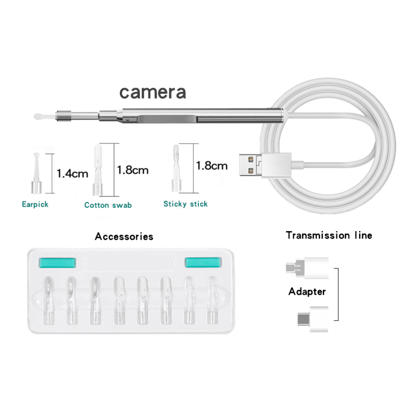 Perfect Camera Earwax Removel Tool, Ultra Clear View, USB, EJ-203