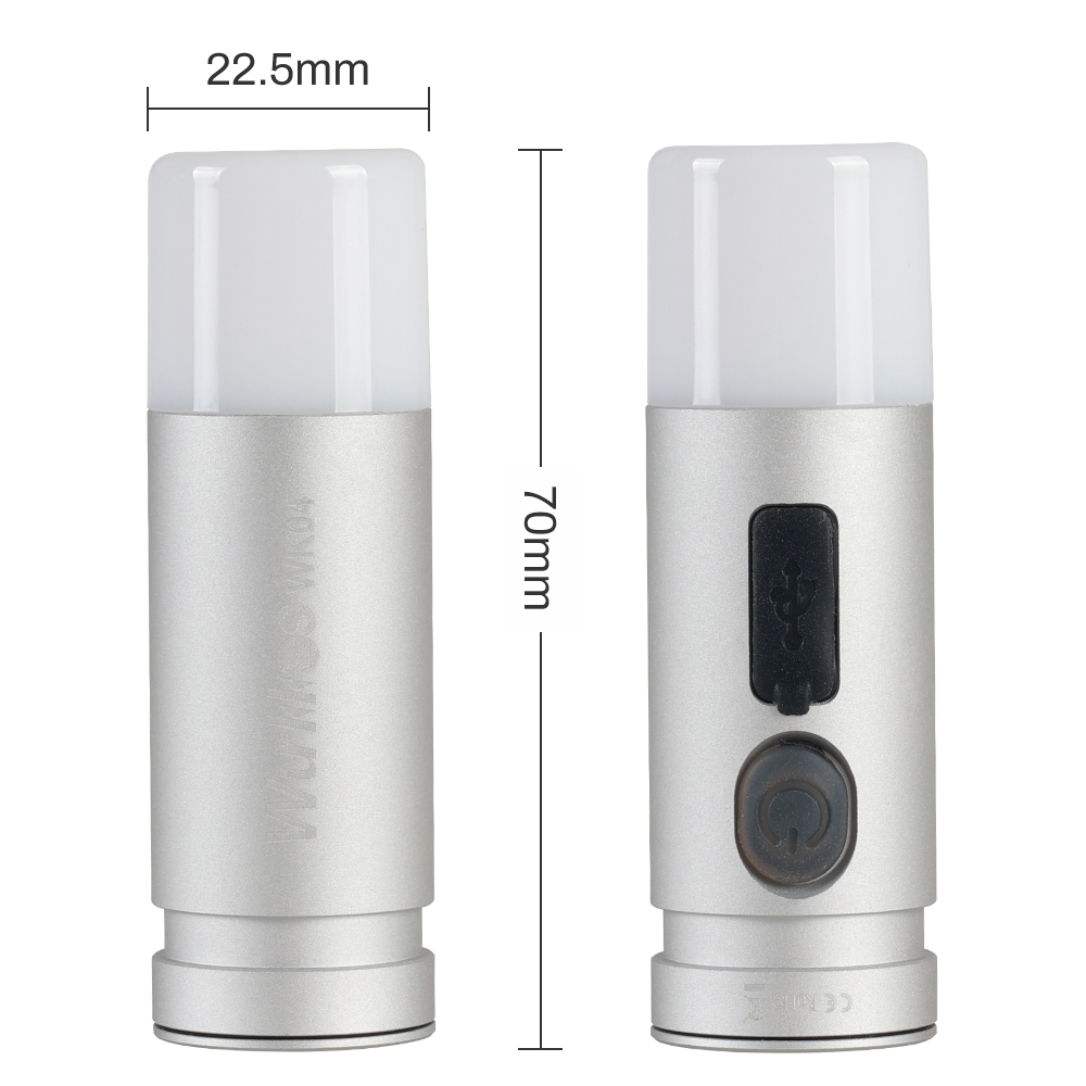 【New Color】Wurkkos WK04 Double-Sided Flashlight, Rechargeable with ...