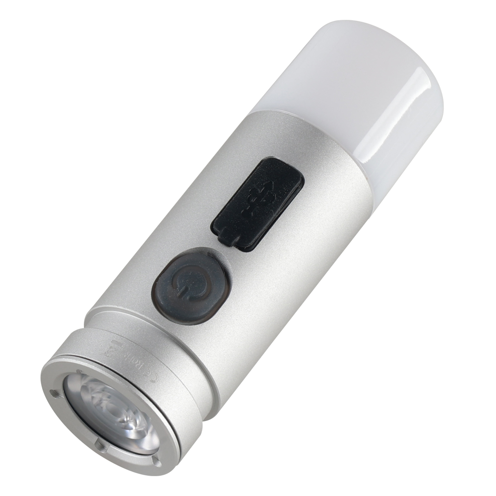 【New Color】Wurkkos WK04 Double-Sided Flashlight, Rechargeable with Build-in  Battary, Multifunction with Red Light Warning, Mini Size One-Hand Control