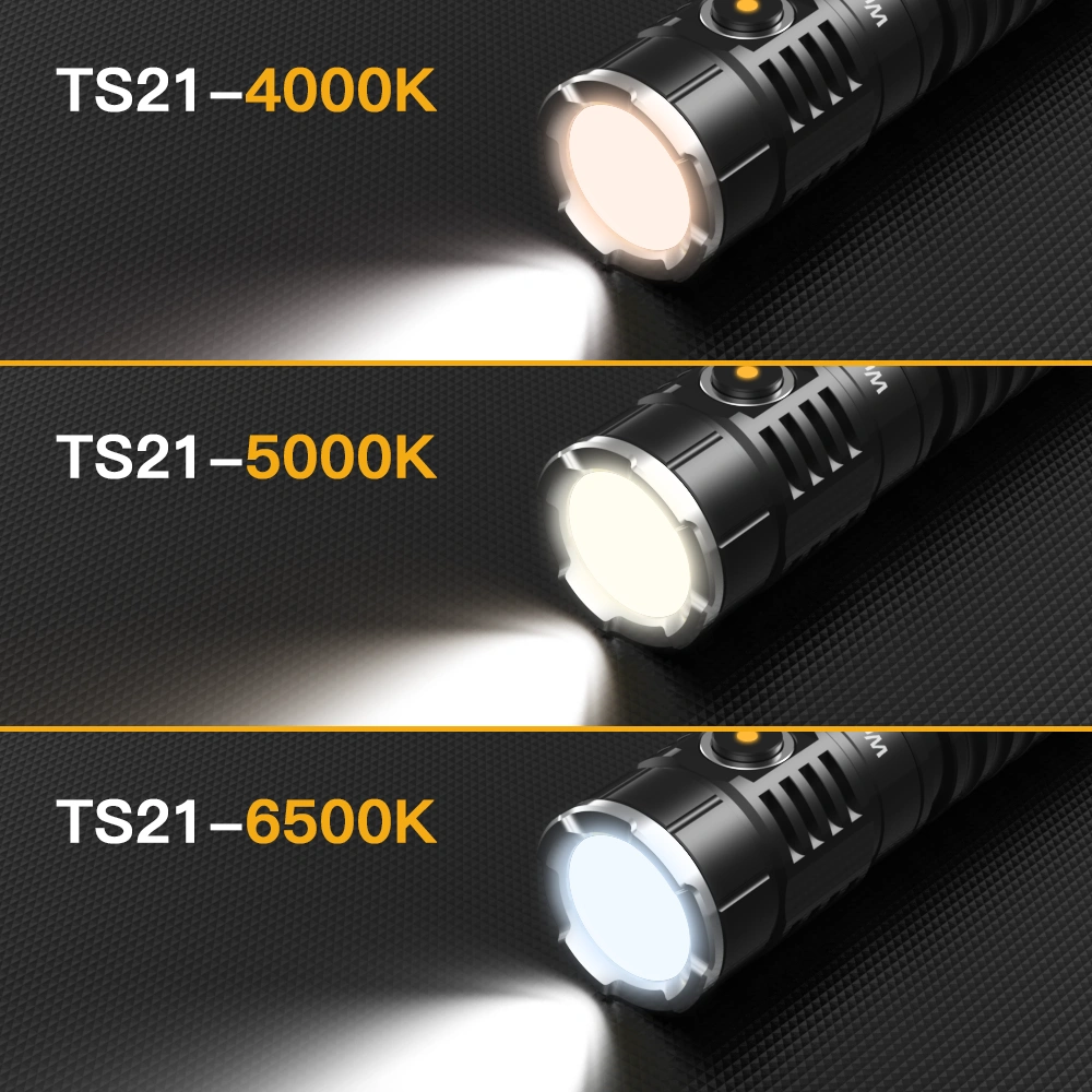 【USA Warehouse】Wurkkos TS21 3500lm flashlight, Max 217 meters, Reverse ...