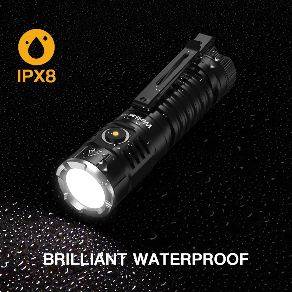 【USA Warehouse】Wurkkos TS21 3500lm flashlight, Max 217 meters, Reverse ...