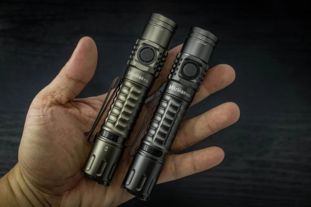 Wurkkos FC12 USB C Rechargeable Tactical Flashlight SFT40 2000lm 345M Throw Powerful Torch with Tail Switch 2 Groups