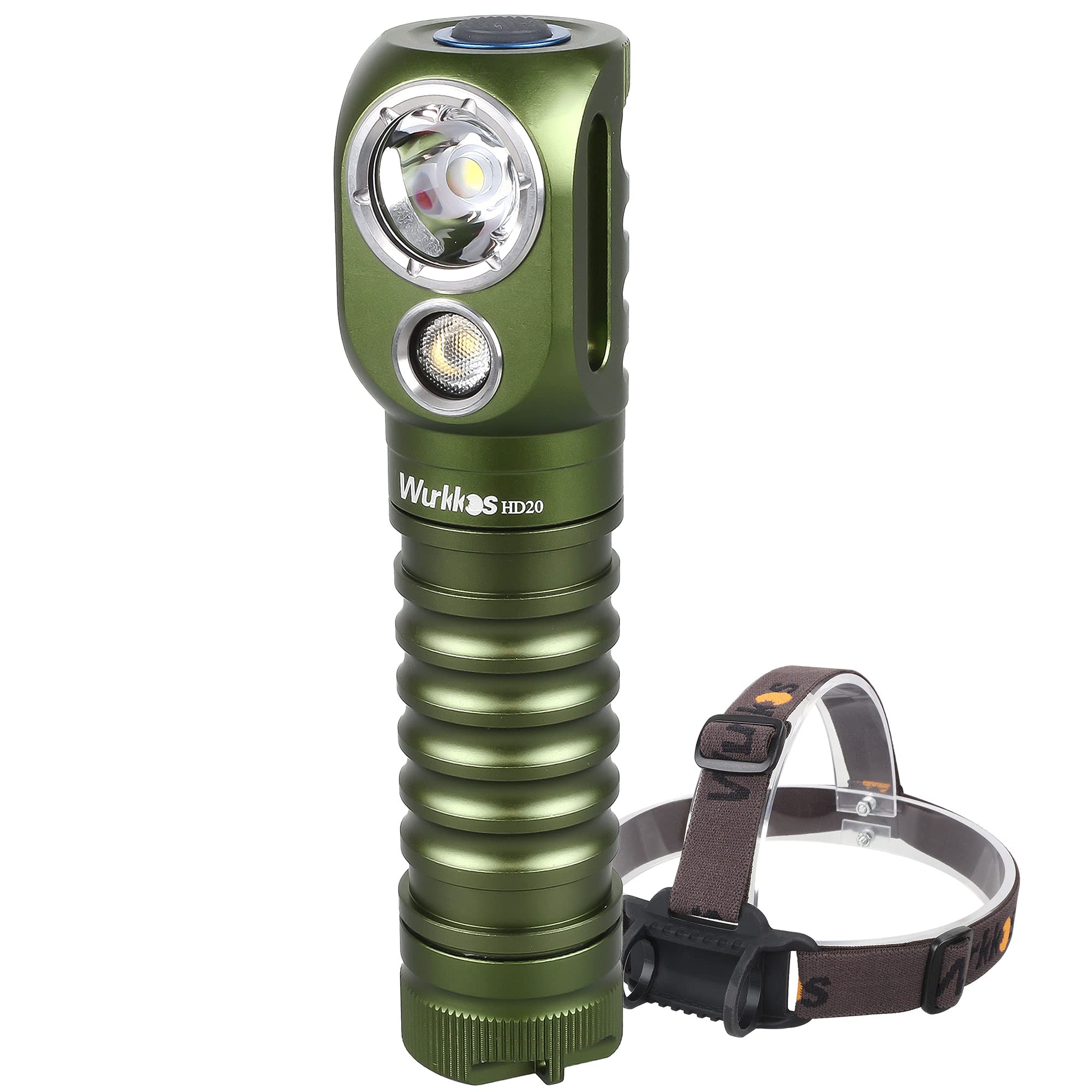 HD20 USB C Rechargeable Headlamp 21700 Flashlight 2000lm Dual LED