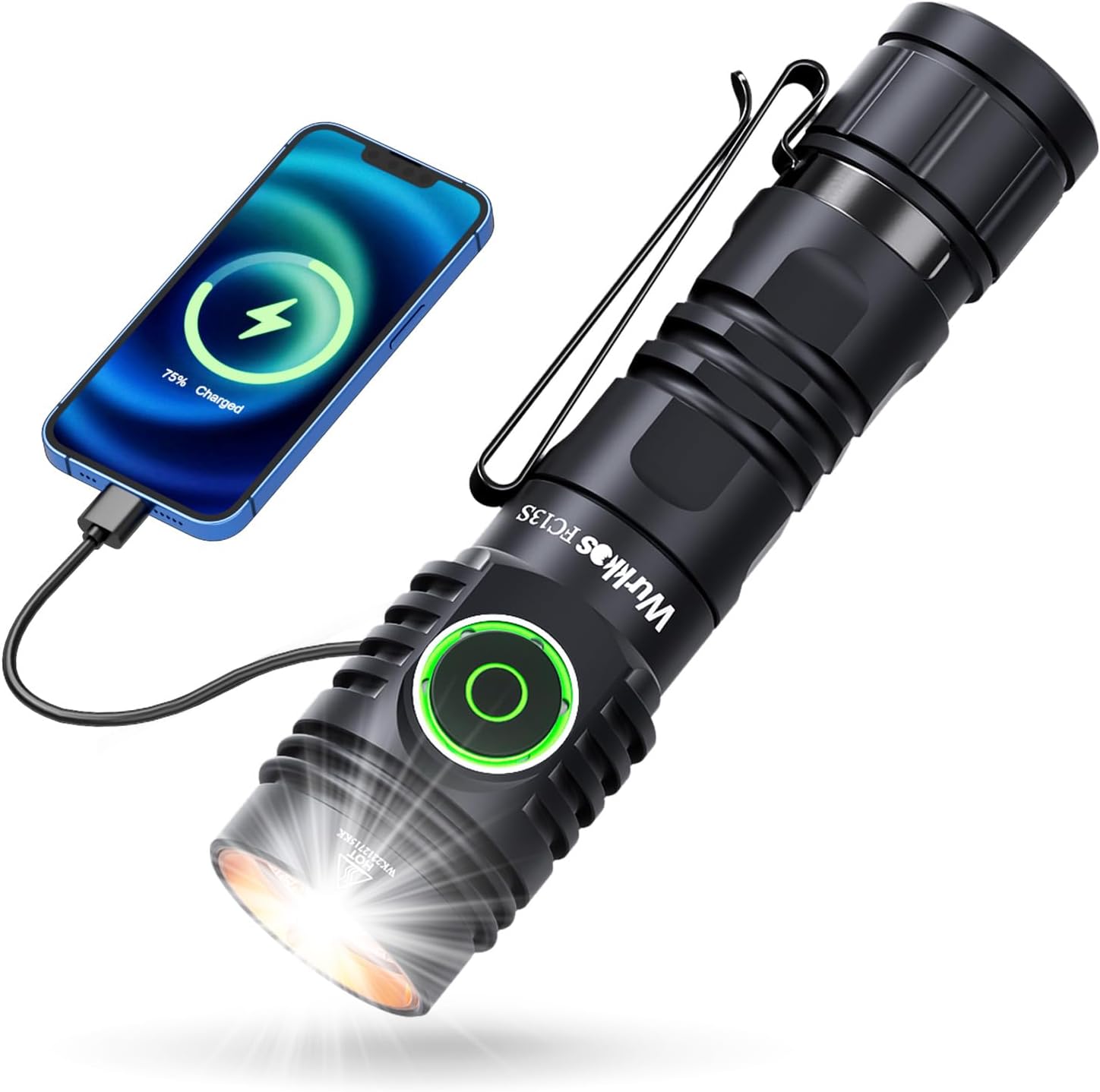 Wurkkos FC13S Flashlights Rechargeable, Super Bright EDC Torch Max 2500Lumens, IP68 Waterproof, Adjust 6 Mode, Lockout Function, Small Handheld Flashlight for Camping Hiking Emergency Wurkkos FC13S Flashlights Rechargeable, Super Bright EDC Torch Max 2500Lumens, IP68 Waterproof, Adjust 6 Mode, Lockout Function, Small Handheld Flashlight for Camping Hiking Emergency