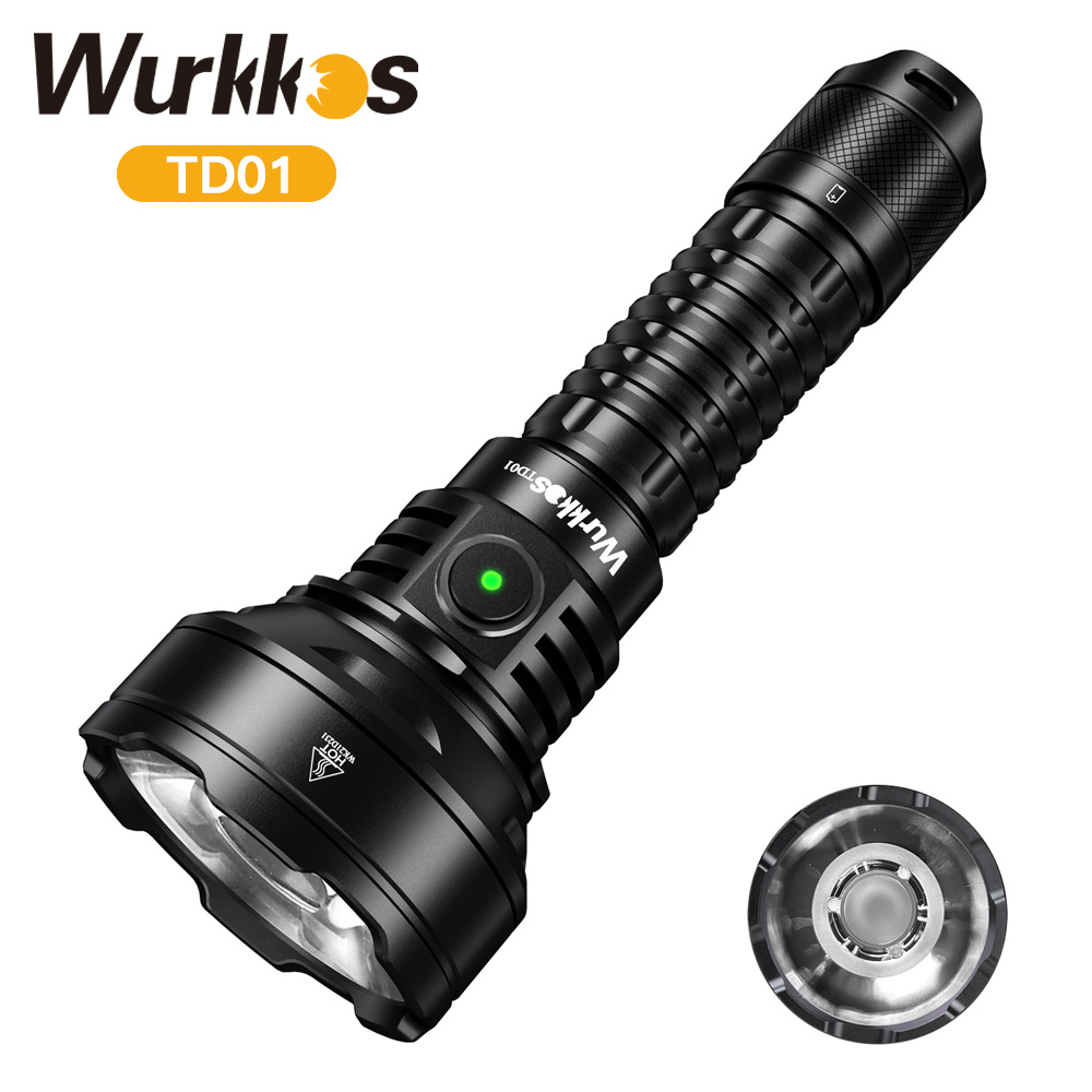 Wurkkos TD01/TD01C 21700 Rechargeable Tactical Flashlight LED USB-C ...