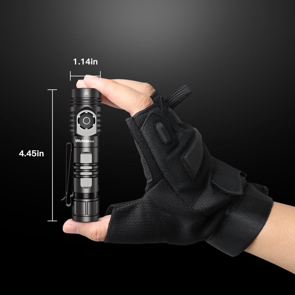 Wurkkos FC13 3500lm Flashlight, Reverse Charging, RGB AUX Button Light / Anduril 2.0 / IP68