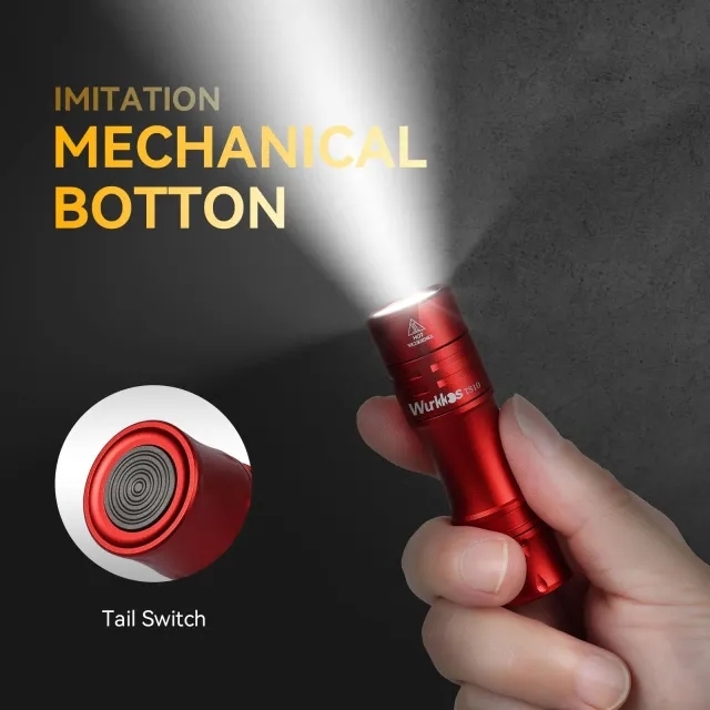 【Free Gift】Wurkkos Black TS10 Aux Orange 6000k With Battery