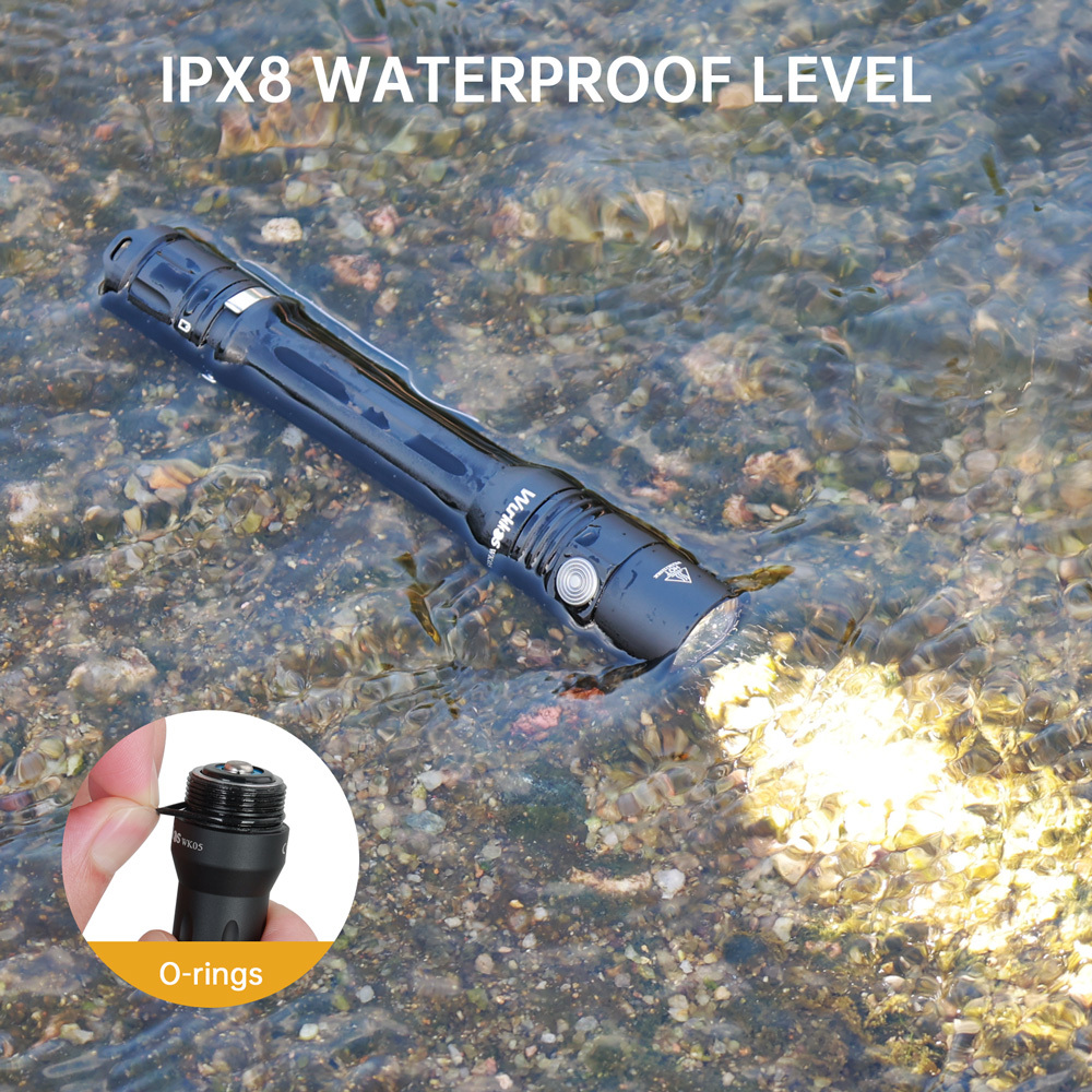 【New Release】Wurkkos WK05 EDC Torch, 2*AA/14500 Mini Penlight, NICHIA 519A 5000K High CRI LED Flashlight with Side Switch & Tail Switch