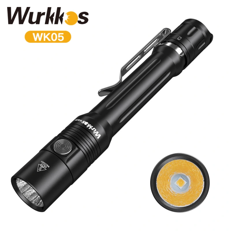 【New Release】Wurkkos WK05 EDC Torch, 2*AA/14500 Mini Penlight, NICHIA ...