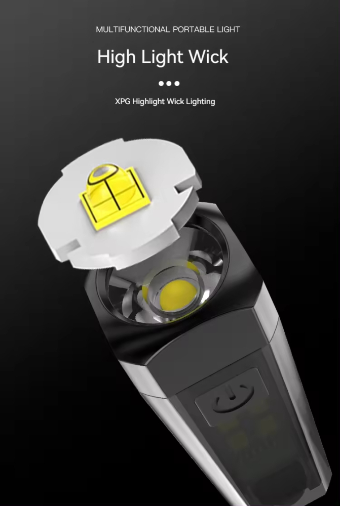 S03 Waterproof Zoom Pocket Small Strong Torch Light Bright Mini Rechargeable Led Cob Tactical Flashlight