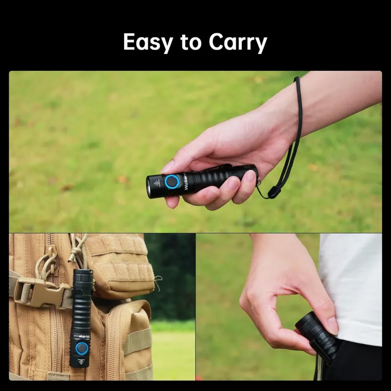 【New Release】Wurkkos FC11C/FC11 Nichia 519A Flashlight, Buck Circuit 18650 LED with Magnetic Tail USB C Rechargeable Torch