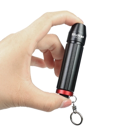 UV 365nm Mini Flashlight, Jewelry Identification keychain torch for Pet Care Scorpion Banknote Fluorescent Detection Light