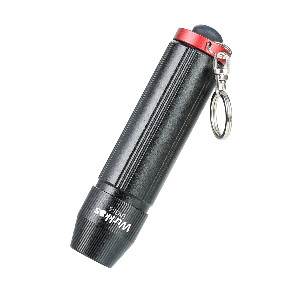 UV 365nm Mini Flashlight, Jewelry Identification keychain torch for Pet Care Scorpion Banknote Fluorescent Detection Light