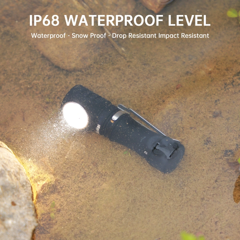 【New release】Wurkkos HD10 Mini Right Angle Flashlight, Max output 1200 Lumens/129M, with Anduril 2.0 RGB UI ＆ USB-C Rechargeable Headlamp