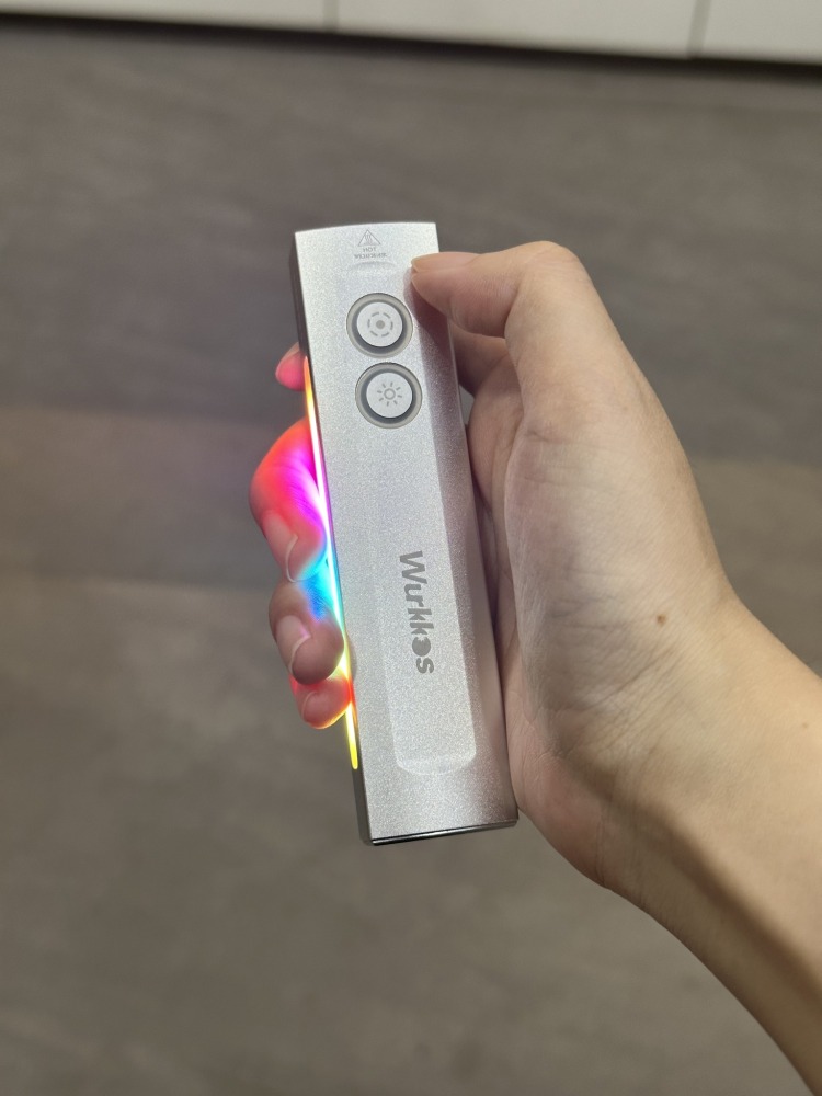 【New Release】Wurkkos HD01 Rechargeable 1200LM EDC Flashlight with Side RGB Light and Dual Side Switch, Magnetic Tail