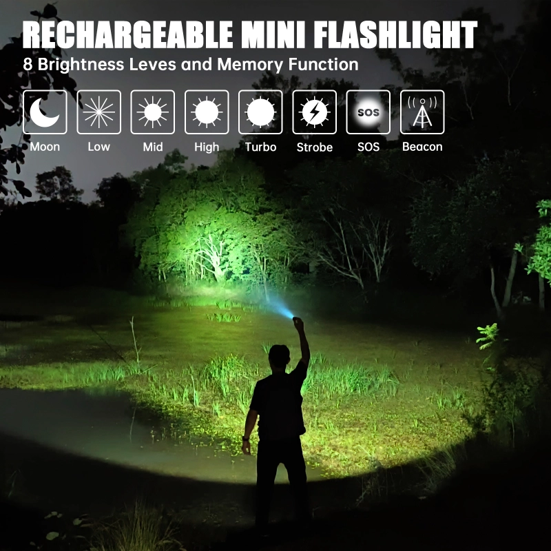 Wurkkos TS12 Mini Thrower EDC Flashlight, 1050LM 432 Meters Powerful USB C Rechargeable Light