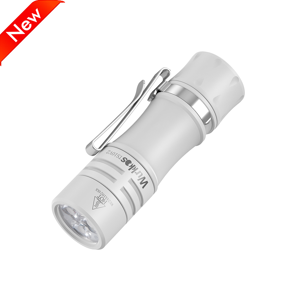 【Mao limited】Wurkkos TS10 V2 14500 Powerful Mini  EDC Flashlight with 3* 90 CRI LEDs and 3* RGB Aux LEDs ,Anduril 2.0,Max 1400lm