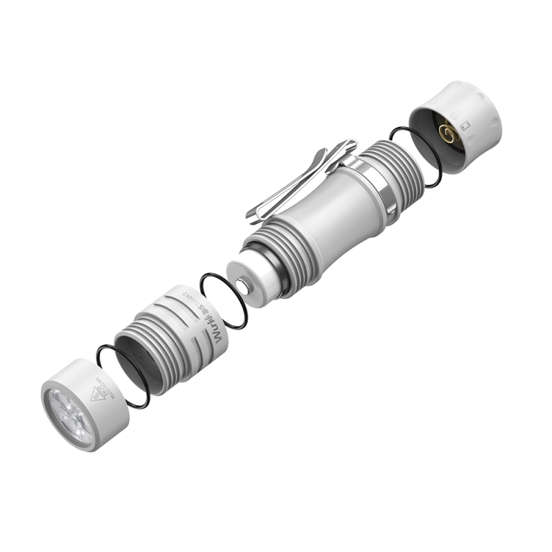 Wurkkos TS10 Powerful Mini 14500 EDC Flashlight with 3* 90 CRI LEDs and 3* Single Color Aux LEDs ,Anduril 2.0,Max 1400lm