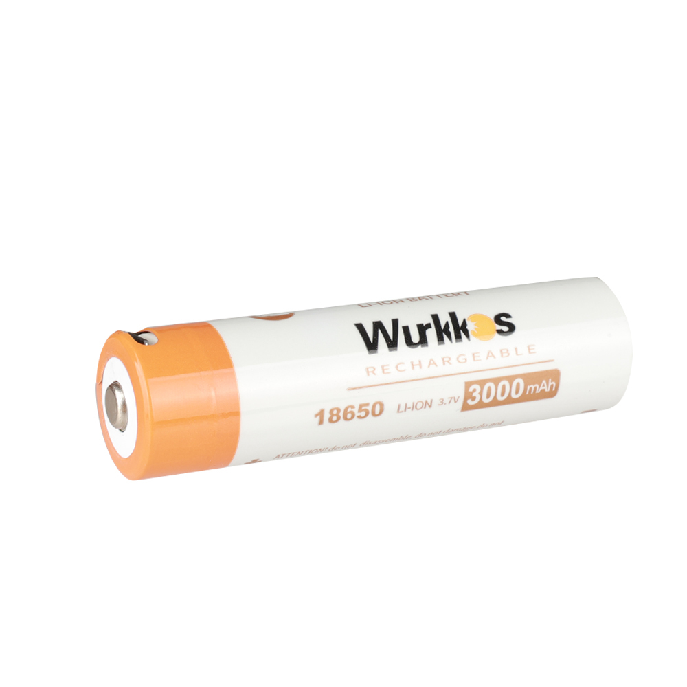 Wurkkos 3000mah 18650 Rechargeable Battery with USB-C Chargering Port
