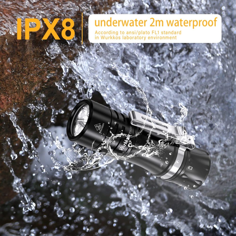 Wurkkos TS10 Powerful Mini 14500 EDC Flashlight with 3* 90 CRI LEDs and 3* Single Color Aux LEDs ,Anduril 2.0,Max 1400lm