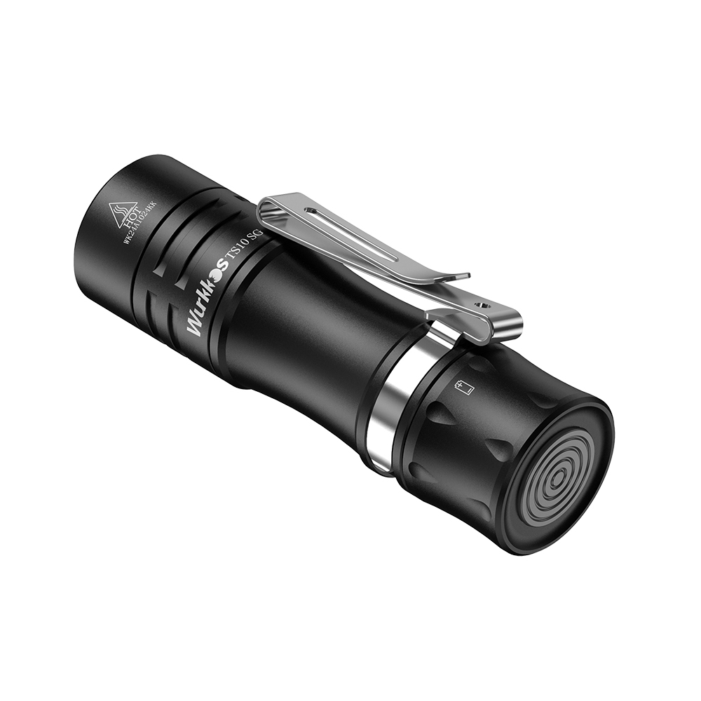 Wurkkos TS10 SG Powerful Mini EDC Flashlight, 1650 Lumens 294 Meter Throw with SFT25R,RGB Aux LEDs