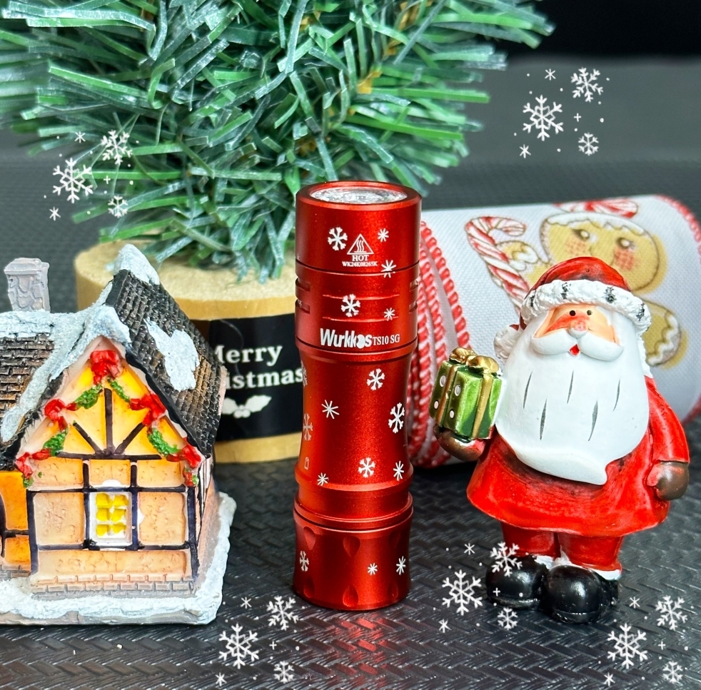 Wurkkos TS10 SG Powerful Mini EDC Flashlight, 1650 Lumens 294 Meter Throw with SFT25R,RGB Aux LEDs