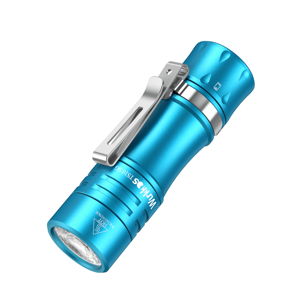 Wurkkos TS10 SG Powerful Mini EDC Flashlight, 1650 Lumens 294 Meter Throw with SFT25R,RGB Aux LEDs