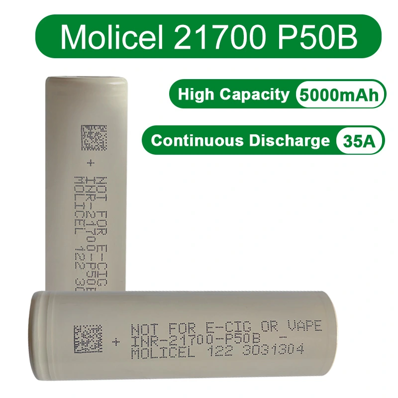 Molicel 21700 Lithium Liion Battery, Molicel P50B, P45B, P42A 21700