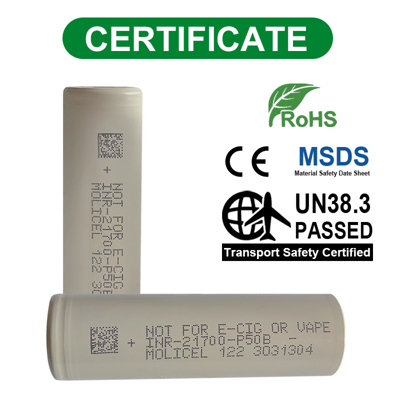 【P50B 21700 available】Molicel 21700 Lithium Liion Battery, Molicel P50B, P45B, P42A 21700