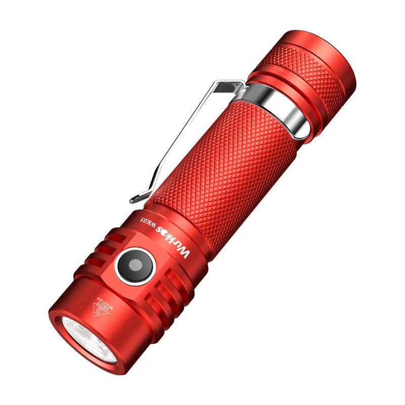 【Red available】Wurkkos WK03 1800lm SST40 USB C Rechargeable 18650 EDC Light, Simple UI with Power Indicator/ATR