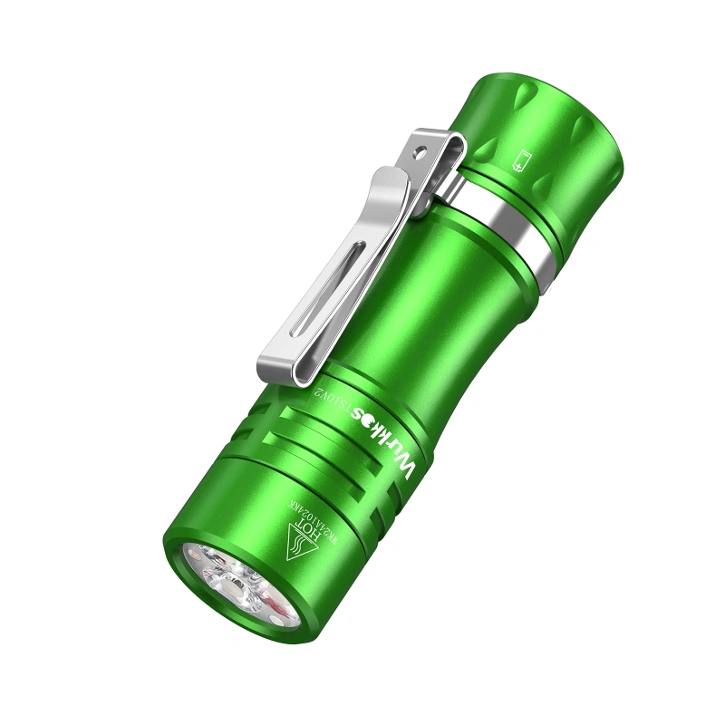 Wurkkos TS10 V2 14500 Powerful Mini  EDC Flashlight with 3* 90 CRI LEDs and 3* RGB Aux LEDs ,Anduril 2.0,Max 1400lm