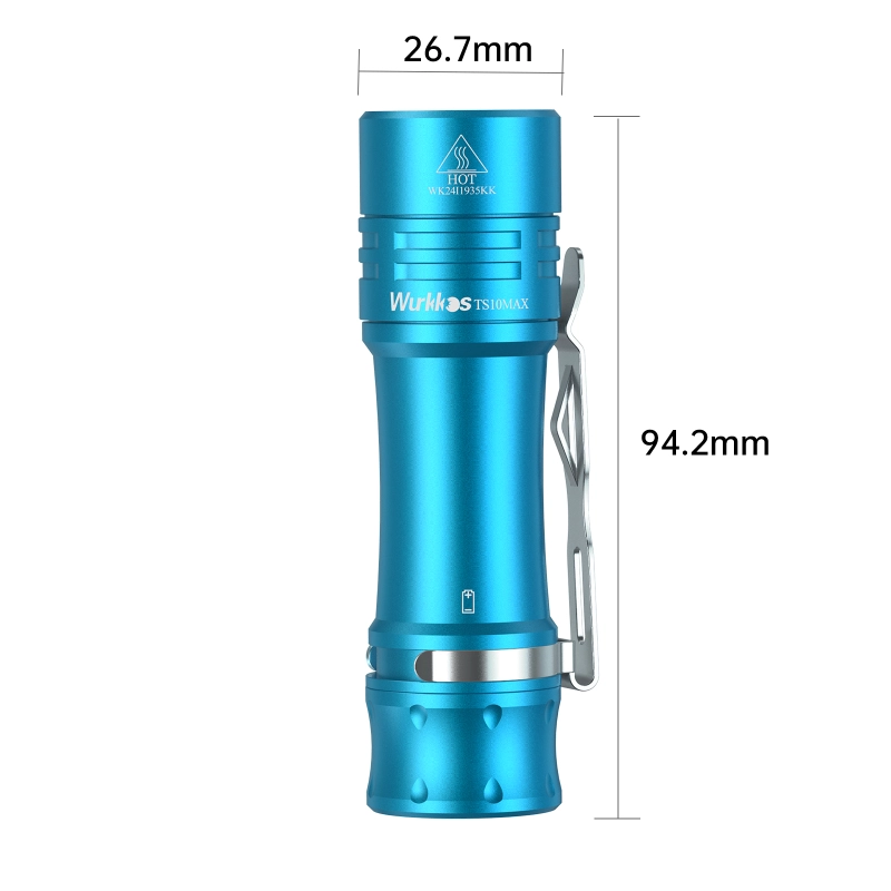 【New Release】TS10 MAX Nichia 519A 5000k＆ anduril 2.0 ,18650 portable flashlight with Maximum output 2500 lumens/157m/E-tail switch