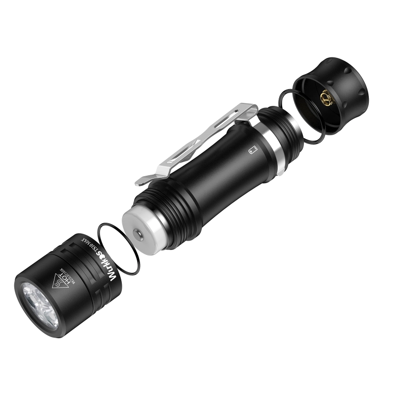 【New Release】TS10 MAX Nichia 519A 5000k＆ anduril 2.0 ,18650 portable flashlight with Maximum output 2500 lumens/157m/E-tail switch