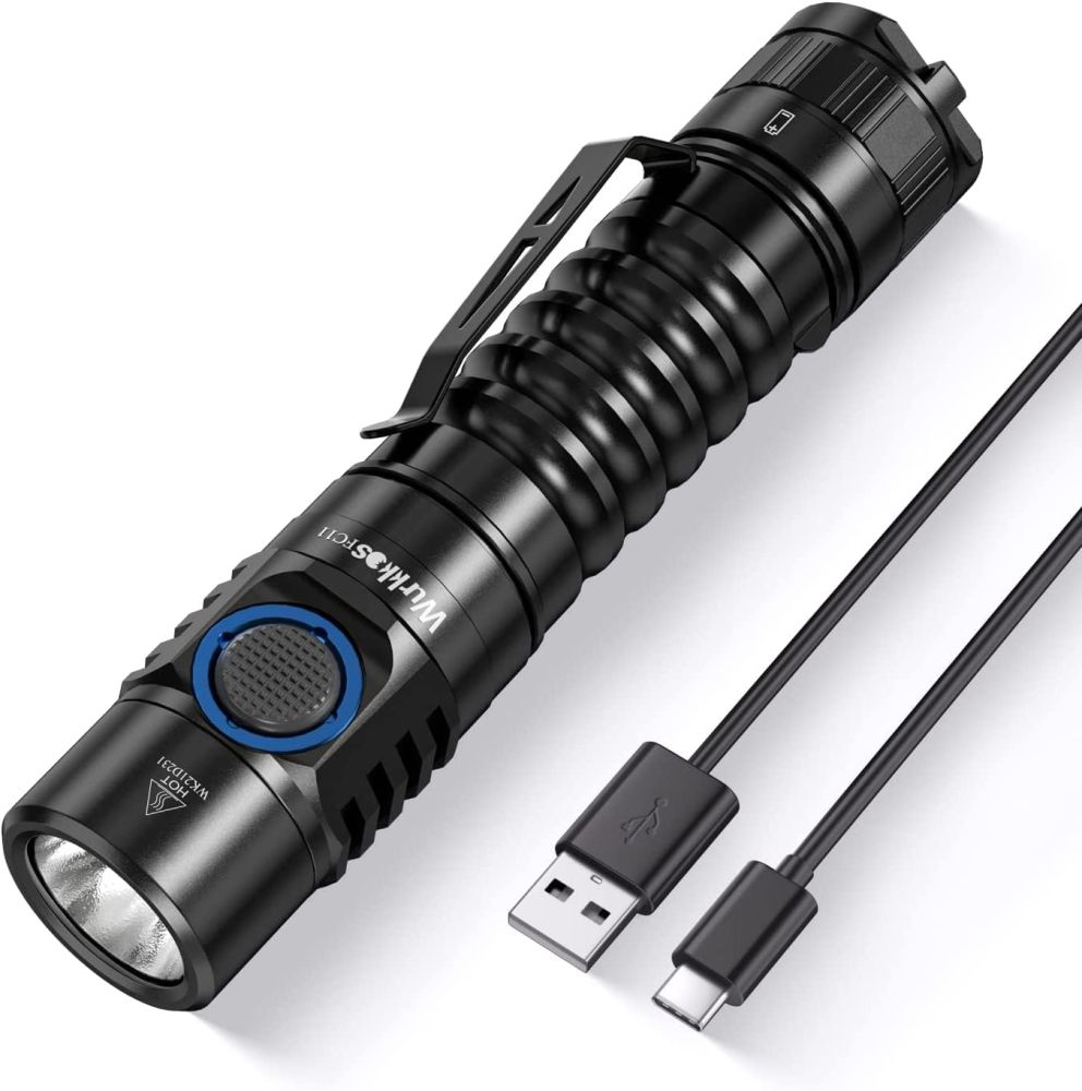 【Free Gift】Wurkkos FC11 LH351D 90 CRI Flashlight, Black 5000k No battery version