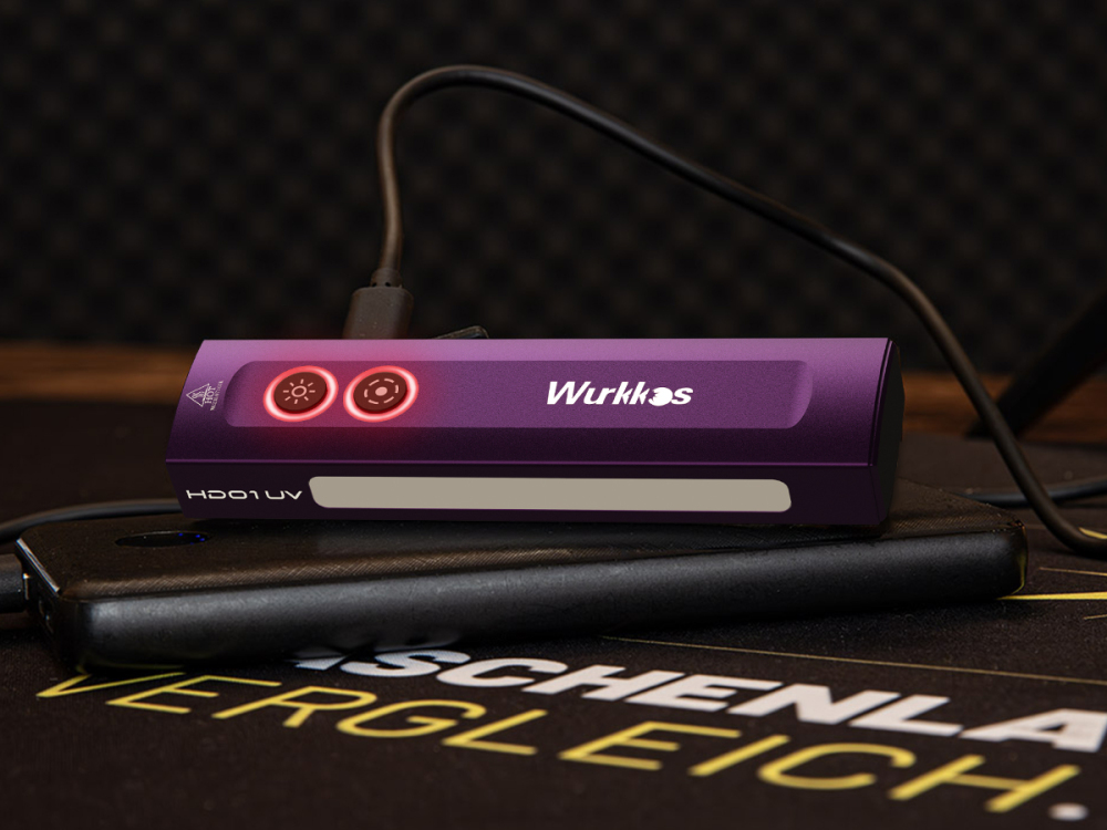 【USA warehouse】Wurkkos HD01UV Multifunctional EDC Flashlight, with 365nm UV light and White flood led, Side RGB Lights/Dual Switch/Magnetic Tail